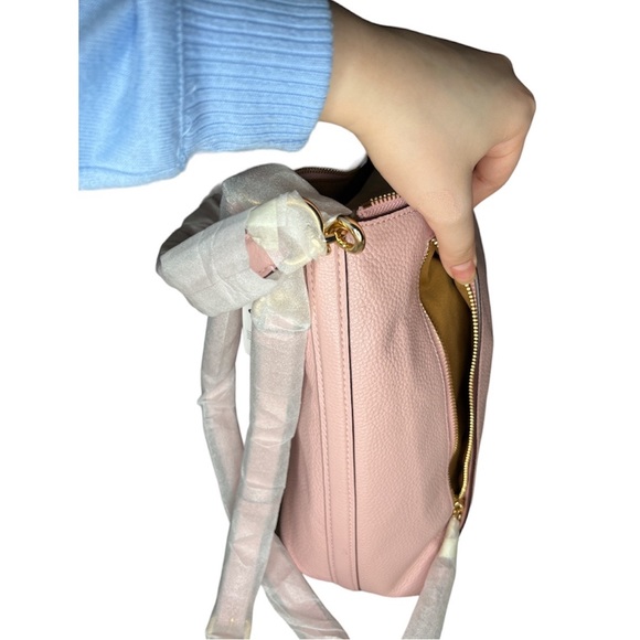 COACH ✨MARLON SHOULDER CROSSBODY HANDBAG IN BLOSSOM PINK *AUTHENTIC* - Picture 9 of 11